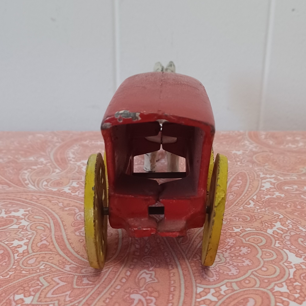 Cast Iron Horse And Wagon Toy - Picture 3 of 8